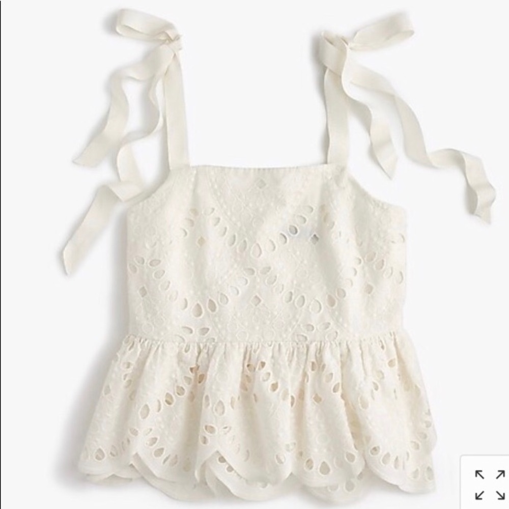 Jcrew Eyelet Top